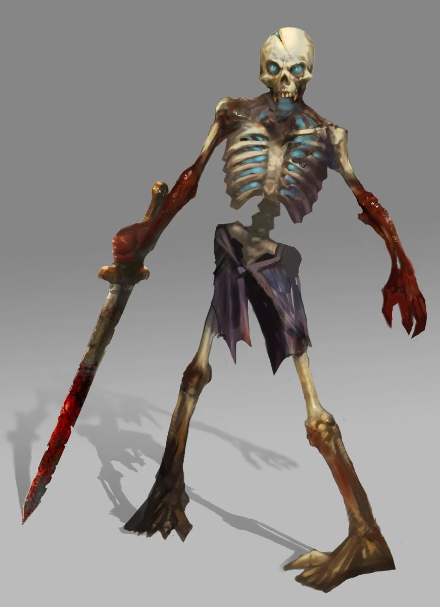 low poly 3d monster - bone home 3D Model .c4d .max .obj .3ds .fbx .stl .blend 
