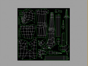 low poly 3d monster - bone home Modello 3D