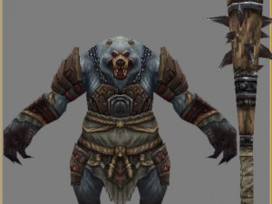 low poly 3d monster - white wind 06 3D Model
