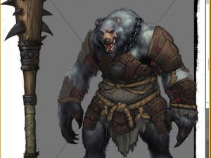low poly 3d monster - white wind 06 3D Model