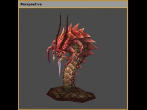 low poly 3d monster - one hundred years old Modelo 3D