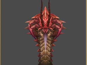low poly 3d monster - one hundred years old Modelo 3D