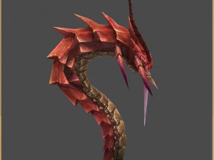 low poly 3d monster - one hundred years old Modelo 3D
