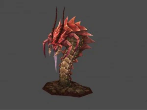 low poly 3d monster - one hundred years old 3D Model
