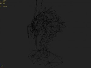 low poly 3d monster - one hundred years old Modelo 3D