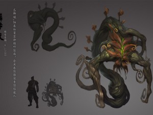 low poly 3d monster - the dill demon 3D मॉडल