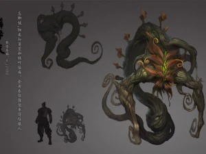 Low-Poly-3D-Monster &ndash; der Dilld&auml;mon 3D Modell