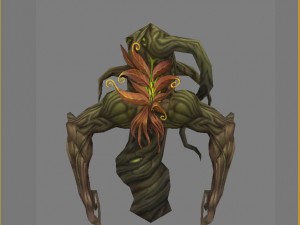 low poly 3d monster - the dill demon 3D 模型