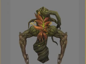 low poly 3d monster - the dill demon 3D Model