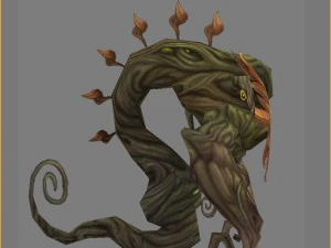 low poly 3d monster - the dill demon 3D Model
