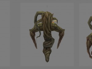 low poly 3d monster - the dill demon 3D 模型