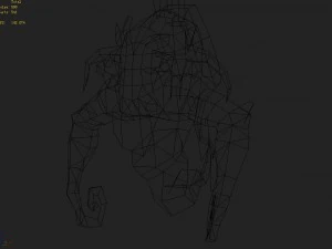 low poly 3d monster - the dill demon 3D Model