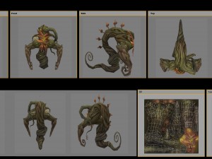 low poly 3d monster - the dill demon 3D 模型