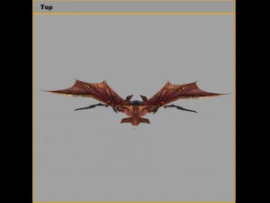 low poly 3d monster - batman 3D Model