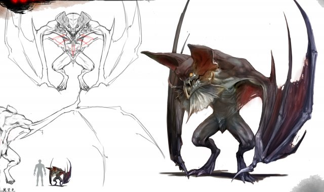low poly 3d monster - batman 03 Modelo 3D .c4d .max .obj .3ds .fbx .stl .blend 