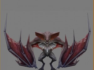 low poly 3d monster - batman 03 Modelo 3D