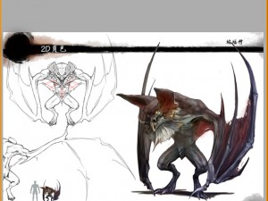 low poly 3d monster - batman 03 Modelo 3D