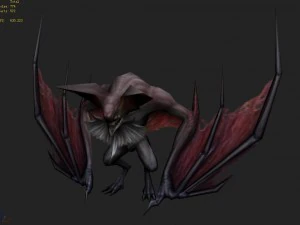 low poly 3d monster - batman 03 3D Model