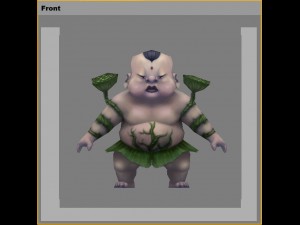 low poly 3d monster - twin lotus monster Model 3D