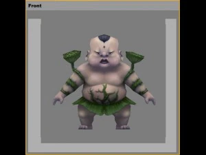 low poly 3d monster - twin lotus monster 3D Model