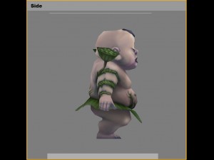 low poly 3d monster - twin lotus monster Model 3D
