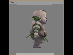 low poly 3d monster - twin lotus monster 3D Model