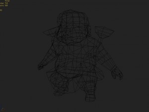low poly 3d monster - twin lotus monster Model 3D