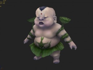 low poly 3d monster - twin lotus monster Model 3D