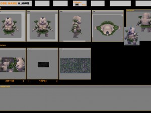 low poly 3d monster - twin lotus monster Model 3D
