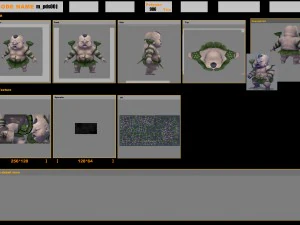 low poly 3d monster - twin lotus monster 3D Model