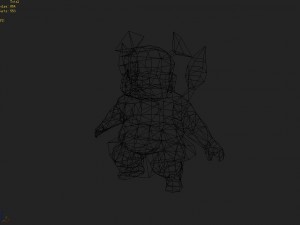 low poly 3d monster - the twin lotus monster 02 3D मॉडल