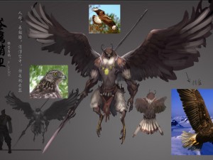 low poly 3d monster - goshawk sentinel 3D Model