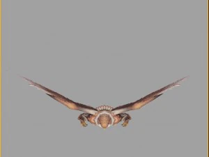 low poly 3d monster - goshawk sentinel 3D Model