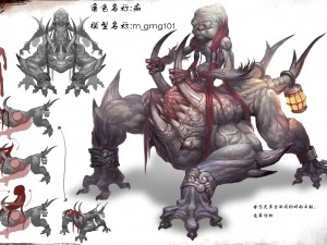 d&uuml;ş&uuml;k poli 3d canavar - &ccedil;ılgın 3D Model