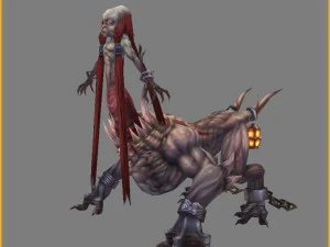 low poly 3d monster - crazy 3D Model