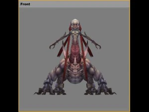 low poly 3d monster - crazy 3D Model