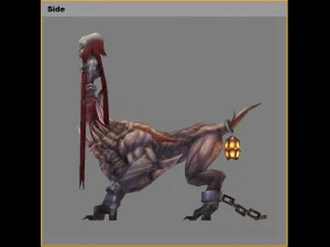 low poly 3d monster - crazy 3D Model