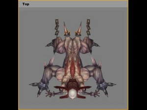 low poly 3d monster - crazy 3D Model