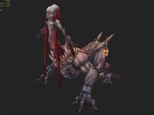 low poly 3d monster - crazy 3D Model
