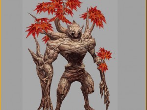 low poly 3d monster - naked monster Model 3D