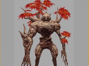 low poly 3d monster - naked monster Model 3D