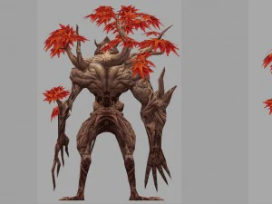 low poly 3d monster - naked monster 3D Model