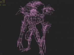 low poly 3d monster - naked monster Model 3D