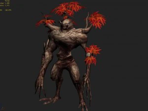 low poly 3d monster - naked monster 3D Model