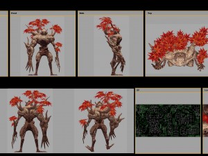 low poly 3d monster - naked monster Model 3D