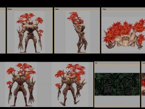 low poly 3d monster - naked monster 3D Model