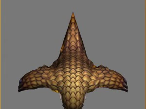low poly 3d monster - pangolin 01 3D Model