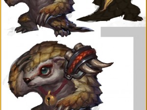 low poly 3d monster - pangolin 02 3D Model