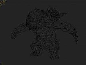 low poly 3d monster - pangolin 02 3D Model