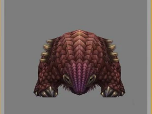low poly 3d monster - pangolin 03 3D Model